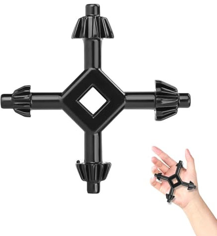 Chuck Key for Electric Drill, 4 in 1 Durable Multifunctional Steel Master Chuck Key, for Tightening and Loosening Chuck - Durable Steel Drill Chuck Key Compatible with Most Drills and Power Tools