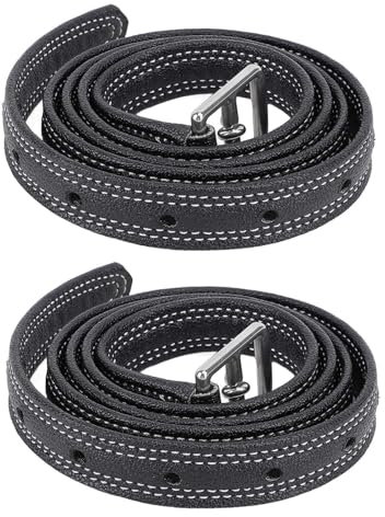 Asixxsix Zaumzeug Leder Kandare Riemen, 2pcs Rindsleder Englisch Spur Riemen verdickt Equestrian Steigbügelriemen stilvolle Englisch Equestrian Tack für Pferdesport Reiten