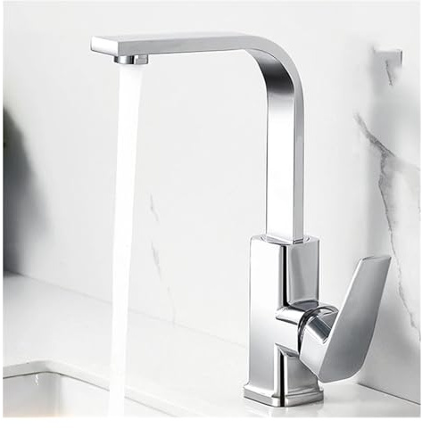 Black Basin Rabinet Salle Bain Hot Cold Mixer Douche Mode Colonne en Laiton ， Robinet Taps de Cuisine pour l'évier