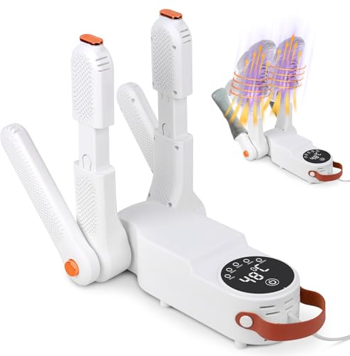 Mineup Asciuga Scarpe, Asciuga Stivali Elettrico Con Timer Intelligente, Asciug Guanti Pieghevole, Asciug Stivali Pieghevole in Modo Veloce Per Scarpe, Guanti, Calzini
