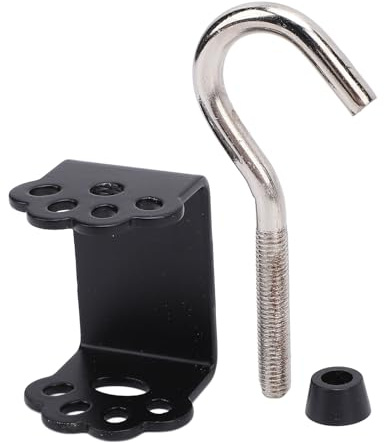 aqxreight Skrivbordsmonterad Väskhållare Cat Claw Formed Rostfritt Stål Clamp On Backpack Hängare för Nycklar Hörlurar Kablar Vit Det Förtjusande Krok Till Rymden Design Söt Design Charmskåran (Svart)