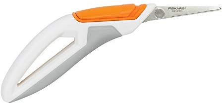 Fiskars Crafts Total Control Lot de 7 paires de ciseaux de précision Blanc/gris