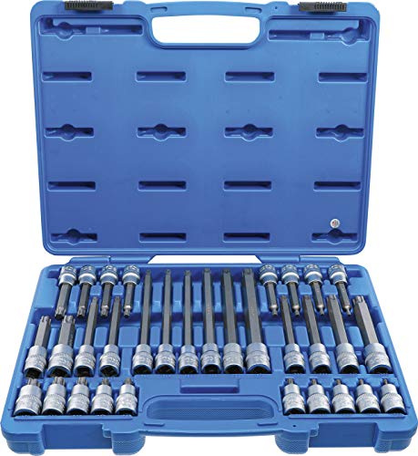 BGS 5190 | Juego de puntas de vaso | entrada 12,5 mm (1/2) | perfil en TP (para Torx Plus) TP20 - TP70 | 32 piezas