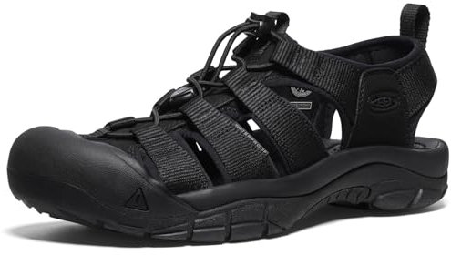 KEEN Newport H2 herr Sandal, Trippel svart, 44.5 EU