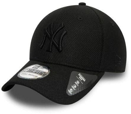 New Era New York Yankees MLB Black Stretch Diamond 39Thirty Stretch Cap - XS-S