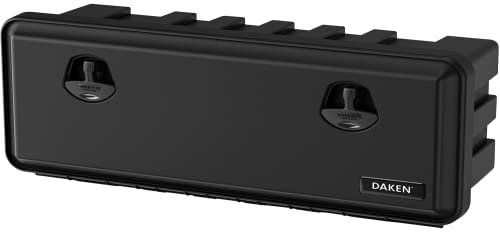 DAKEN Werkzeugkasten JUST 81109 Unterflurbox 900x367x300mm 58l für LKW Anhänger Transporter Nutzfahrzeuge Auflieger schlagfest wasserdicht Schwarz inkl 4 Schlüssel