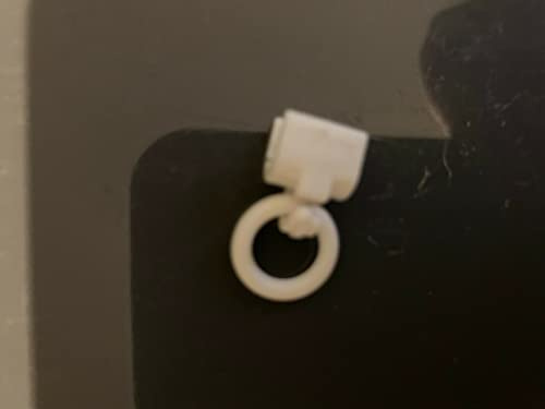 Custom Plus 20 Pack 13mm White Plastic Roman Blind Rings
