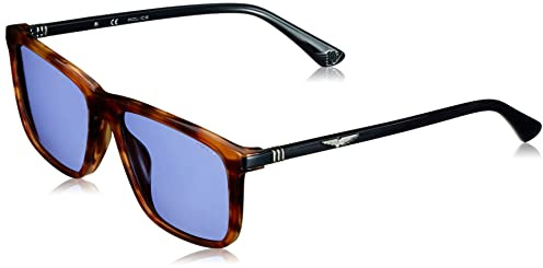 Police Unisex SPLE05 Sunglasses, Glänzend Gestreift, Braun, 57