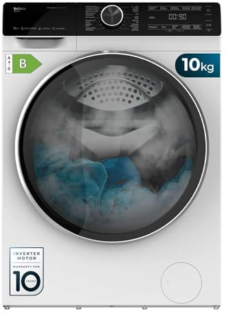 Cecotec Lave-Linge 10 Kg Chargement Frontal Bolero DressCode 2000 Autodosis, 1400 tr/min, 1750 W, Moteur Inverter Plus, Système Autodosis avec Programmes, MyFav, Steam Max, 14 Programmes