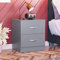 Vida Designs Nachttischkommode, Grau, H 47 x W 40 x D 36 cm Aprox