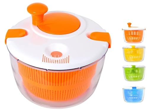 Home Rodeo Centrifuga Insalata, Colori Assortiti, 24cm, Multicolore