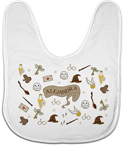 LolaPix Bavaglini di mago. Bavaglino personalizzato con nome. Bavaglini originali. Bambino, ragazzo, ragazza. Chiusura con velcro per bavaglino per bambini. Regali personalizzati. Vari disegni.