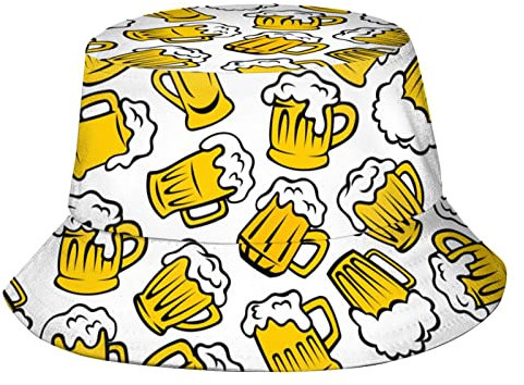 Bier-Eimer-Hut, Fischerhut, Sommer, Reisen, Strand, Sonne, UV-Schutz, verstaubar, für Männer, Frauen, Teenager