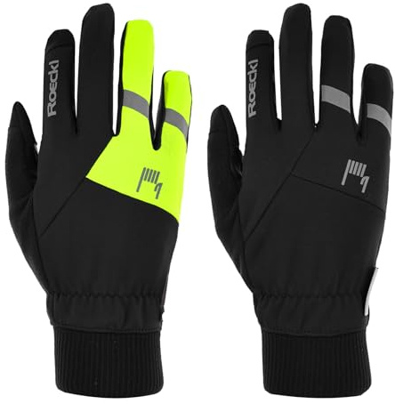 Roeckl Rofan 2 Winter Fahrrad Handschuhe lang schwarz/gelb 2024: Größe: 9