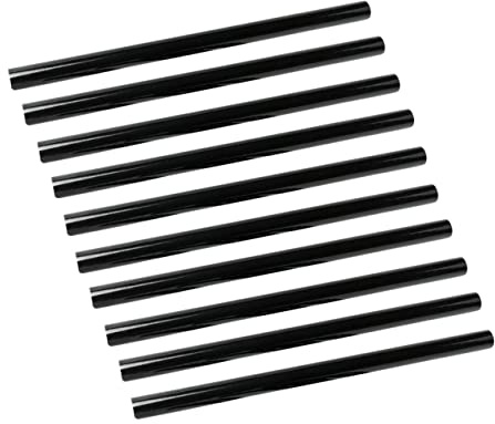 NUOBESTY Hot Glue Sticks 11mm with Strong Bonding to Glass and Fabric Black 10pcs for DIY Crafting and Repairing Suitable for Paper and Decoration Accessories