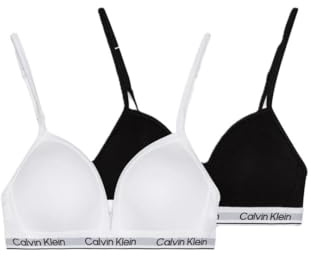 Calvin Klein Mädchen 2er Pack BH Bralettes Triangel