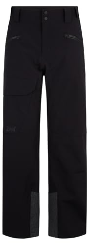 Ziener Herren RAPPOLD Ski-Hose/Freeride | PFC frei, Wolle, wattiert, Black, S