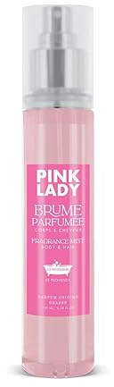 Brume Parfumée Corps & Cheveux Pink Lady 100ml – Parfum Fruité et Sucré – Fruits Rouges, Fraise, Cassis, Musc – Formulée en Provence – Les Petits Bains de Provence