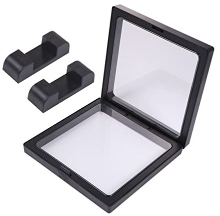 MOBUTOFU Transparenter Displayrahmen Schwebender Halter Schmuckorganizer Aus Pe-membran Aufbewahrungsetui Für Halsketten Ringe Und Armbänder Boxen Sockel