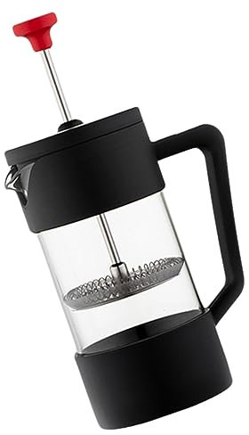 Cabilock Prensa Francesa De Vidrio Hogar Cafetera Manual Tetera Color Rojo Para Preparar Café y Té