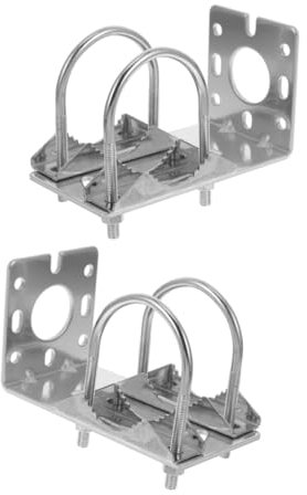 QUMIIRITY 2pcs Radio Antenna Bracket Alloy Pole Mount Bracket Aluminum Alloy Attic Antenna Mounting Sturdy Allweather Resistant