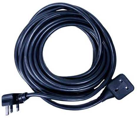 UK-EXT Heavy Duty Extension Power Cable 2.5mm² - 10m | 2.5mm² Heavy-Duty Cable, Indoor & Outdoor Mains Lead, UK Plug Connection, Durable Power Cable