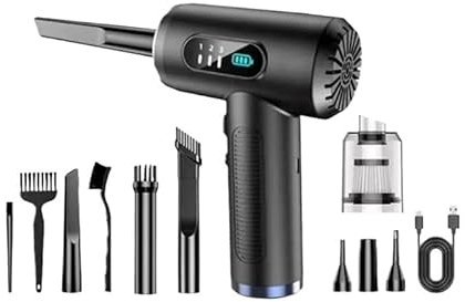 KUYCCSTRESI Aspirateur à Main sans Fil Puissant for Un Nettoyage en Profondeur de l'intérieur de la Voiture avec Une Forte Aspiration, Conception légère et Portable(Vacuuming and Blower)