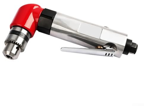 Trapano pneumatico ad angolo retto 1800 giri/min con mandrino da 1,5-10 mm per foratura di precisione in spazi ristretti compatibile con presa d'aria da 1/4 di pollice leggero a 1,16 kg