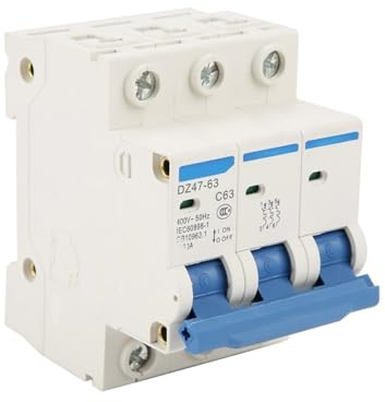 Disjoncteur Différentiel RCCB DZ47-63 63 A 400 V, Disjoncteur Miniature Tripolaire 63 A For Bâtiments Résidentiels