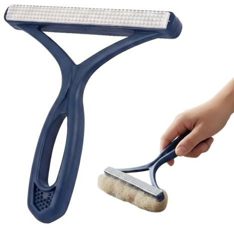 Luxorium Levapelucchi Manuale 1 Pezzo Spazzola Anti Pelucchi per Vestiti, Maglioni, Cappotti, Divani, Tappeti, Peli Animali Blu