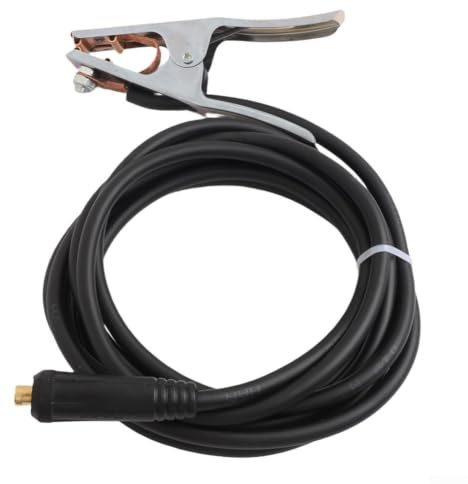 Masseklemme 300A für Schweißgerät, Kupfer Erdungsklempe mit Kabel (2/3/4/5m wählbar), kompatibel mit Elektrodenhaltern und Plasmaschneidern(4 meters)