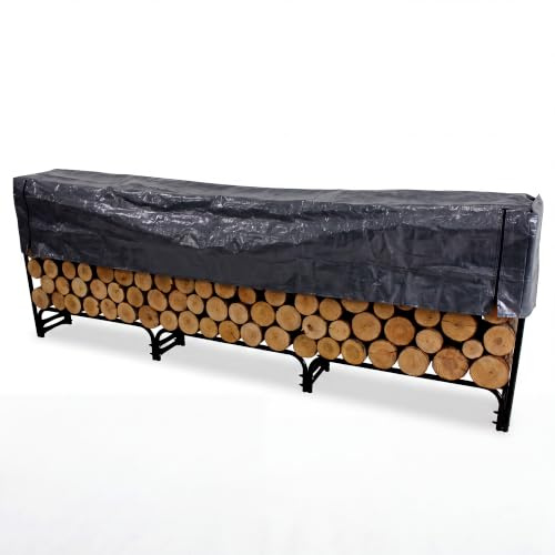 Garvee Heavy Duty Firewood Rack with Stable Feet, Outdoor Log Storage Rack