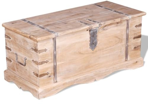 vidaXL Truhe Akazienholz