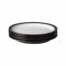 Denby - Elements Black Dinner Plates Set of 4 - Dishwasher Microwave Safe Crockery 26.5cm - Black, White Ceramic Stoneware Tableware - Chip & Crack Resistant Large Plates