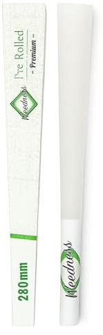 Weedness Vorgedrehte Riesen Joint Hülse 1 Stück XXL 280 mm lang Konisch - Long Paper Cones King Size Fertige Hüllen Zigarettenhülsen Vorgerollte Pre rolled