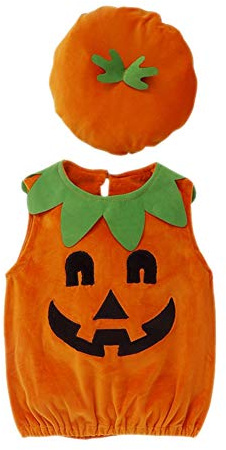 Miyanuby Kids Halloween Costume Pumpkin Fancy Dress Cosplay Party Costume Clothes with Hat for Baby Boys Girls