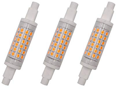 BANGSHUO 3-Pack R7S LED Bulb 5W 78mm Non-dimmable,J78 Double Ended Floodlight,Warm White 3000K 50W Halogen Bulbs AC 220-240VReplacement for Ceiling Floodlight Lamp Lighting Wall Lamp