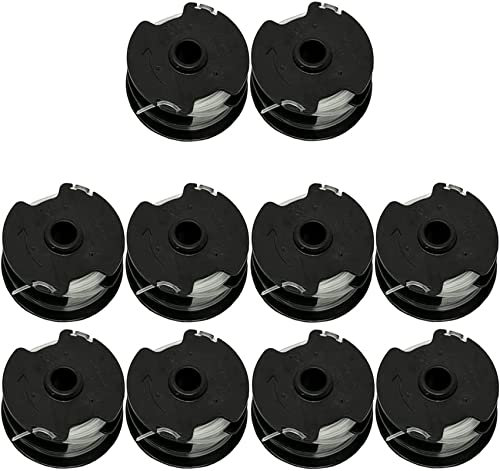 DUOJIN Pack de 10 Bobinas de Hilo de Recambio para Cortadora de Césped, Bobinas de Repuesto para Cortadora de Hierba para Parkside PRTA 20-Li A1-IAN311046, B1-IAN330831, C3-IAN351753 Etc.