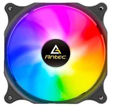 Antec Lot de 3 ventilateurs RVB 120 mm, ventilateurs PWM PC, ventilateurs RVB de 120 mm, ventilateurs de boîtier de 120 mm, ventilateurs de boîtier, ventilateurs RVB adressables à 3 broches 5 V avec