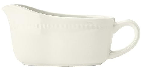 Mikasa Cranborne Salsera de gres, crema, 300 ml para salsas, salsas y natillas, perfecto para cena de domingo, apto para lavavajillas y microondas
