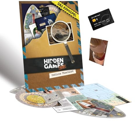 Hidden Games Tatort – Tödliche Überfahrt – Krimispiele für Erwachsene – spannendes Detektivspiel – Krimi Escape Games – Escape Room Spiel für Zuhause – Tatortspiel