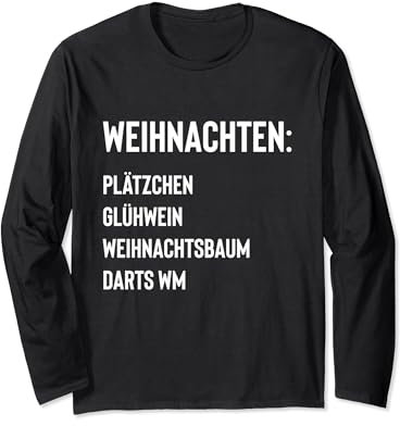 Ally Pally Darts-Weihnachten: Darts Wm in England 180 Langarmshirt
