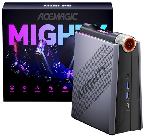 ACEMAGIC Mini PC Gaming, Ιntel 12th i9-12900H (Jusqu'à 5.0ghz, 14C/20T) 32GB RGB DDR4 512GB M.2 NVMe PCIe 4.0 SSD,Mini Ordinateur [3 Adjustable Mode/RGB Lights/WiFi6/Bluetooth 5.2]