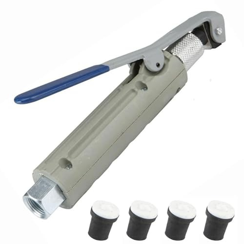 Pistola de chorro de arena, pistola de chorro de arena con 4 puntas de cerámica, kit de pistola abrasiva con boquillas Blaster (2/2.5/3/3.5 mm) para desbarbar, eliminar manchas de pintura de óxido