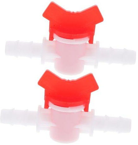 JUMPLAWN 2pcs Barbed Valve Water Control Valve for Drip Irrigation System Easy Install for Garden Hoses and Aquariums Compact Design for Efficient Water Management