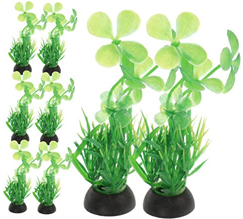 BESPORTBLE 10stücke Teiliges Künstliche Wasserpflanzen Für Aquarien Dekoration Für Fischbehälter Und Terrarien Für Fische Und Pflanzen Für Süß Und