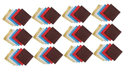 Healvian 2 Juegos Papel De Aluminio Coloreado Envoltorios De Papel De Bombones De Boda Chupete Molde De Chocolate De Goma Envoltorios De 50 Uds * 2