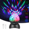 Aicharynic Disco Ball Kids LED Party Lights: 1 Stück Multifunktional Musikgesteuerte Discolichteffekte, USB Type C, für Kindergeburtstag (Schwarz)