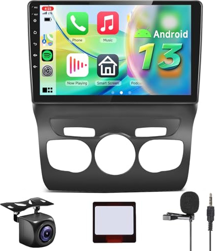 【4+64G】 Hodozzy Carplay Radio Coche para Citroën C4 DS4 2013-2017 con GPS/WiFi, Pantalla Táctil de 10 Pulgadas con Bluetooth 5.0/Android Auto/DSP/Mirror Link/RDS/FM/USB
