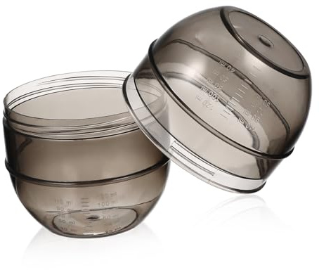 Homoyoyo Miscelatore Per Chioma Con Doppia Scala Graduata, Ciotola Shaker Grande in Plastica Pp Per Miscelare Tinta Chioma Con Coperchio, Strumento Professionale Per Saloni e Uso Fai Da Te